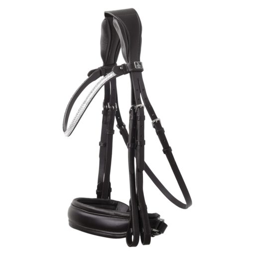 SD® SOLEA DOUBLE BRIDLE. BLACK/BLACK.