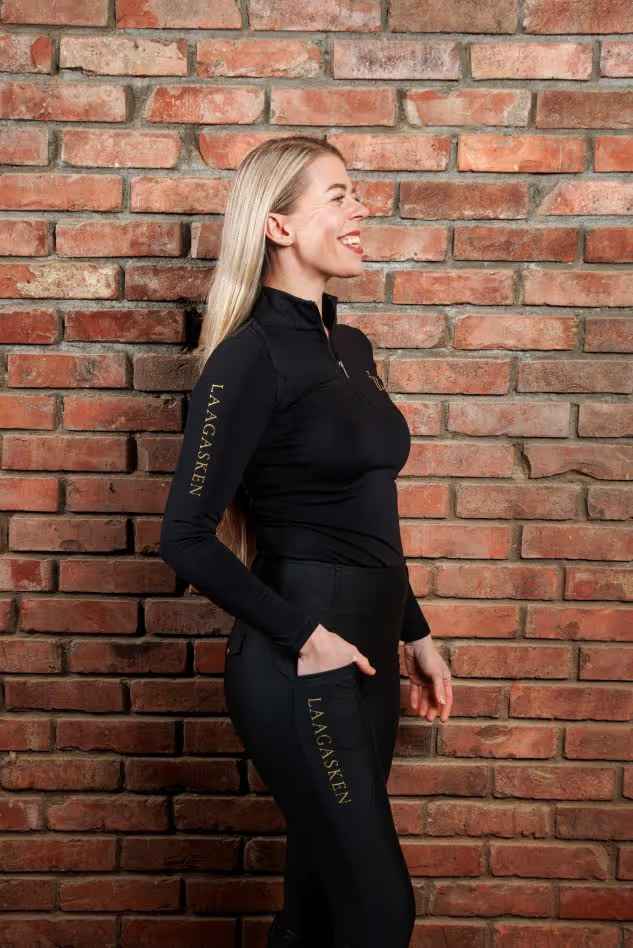 Laagasken Half zip langermet genser