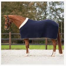 QHP Wool rug Deluxe, navy