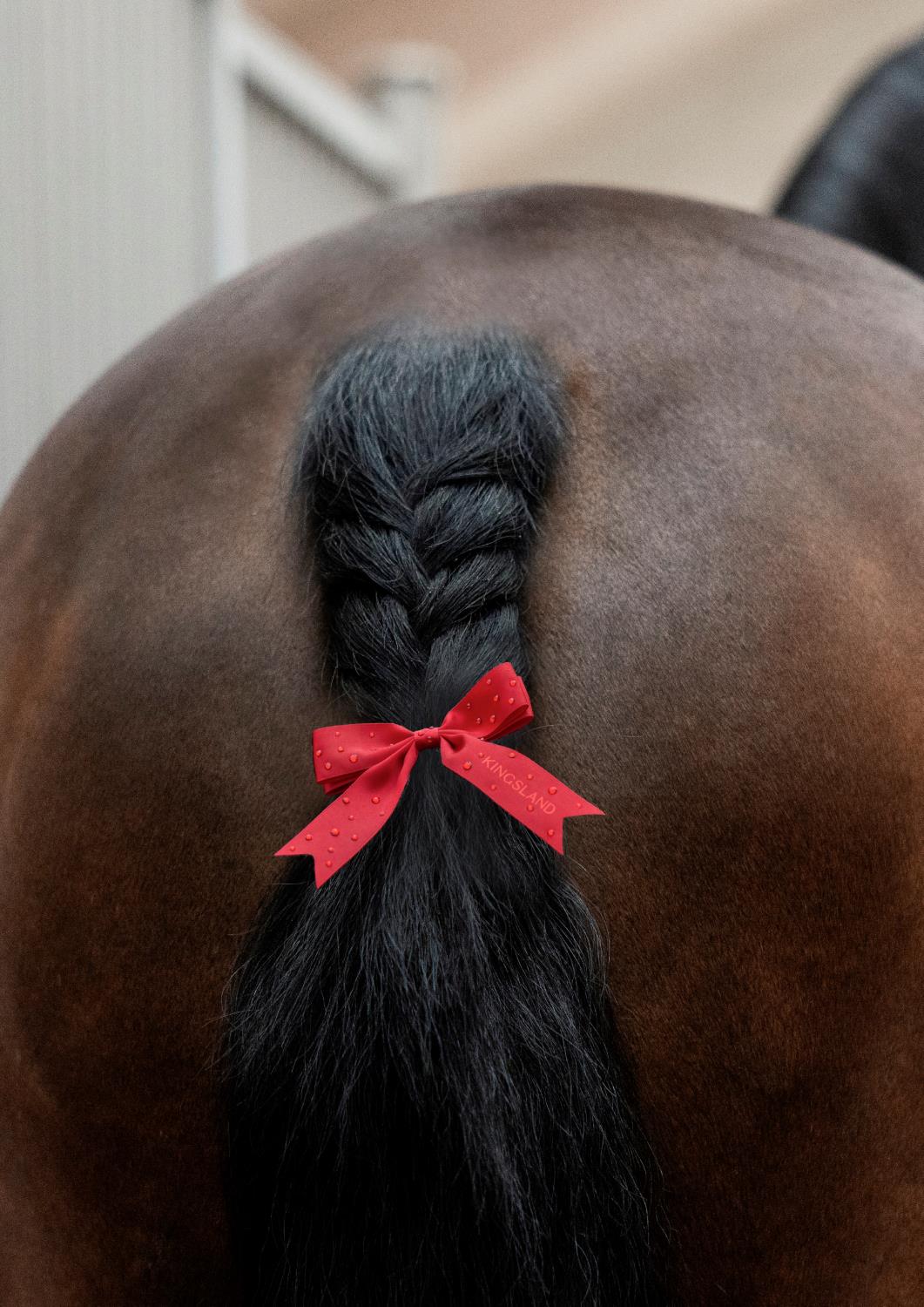 KLMonroe Rød sløyfe med Swarovski