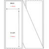 Transportetikett 102x192 mm Postetikett. Permanent lim (2000 stk) FanFold (FF)