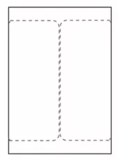 Fraktetikett 105 x 220 mm. For laser-/blekkskrivere. To etiketter per ark, 500 ark per eske