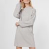 VMNANCY LS FUNNELNECK DRESS Light Grey Melange