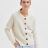 SLFSIA LS KNIT CARDIGAN Birch