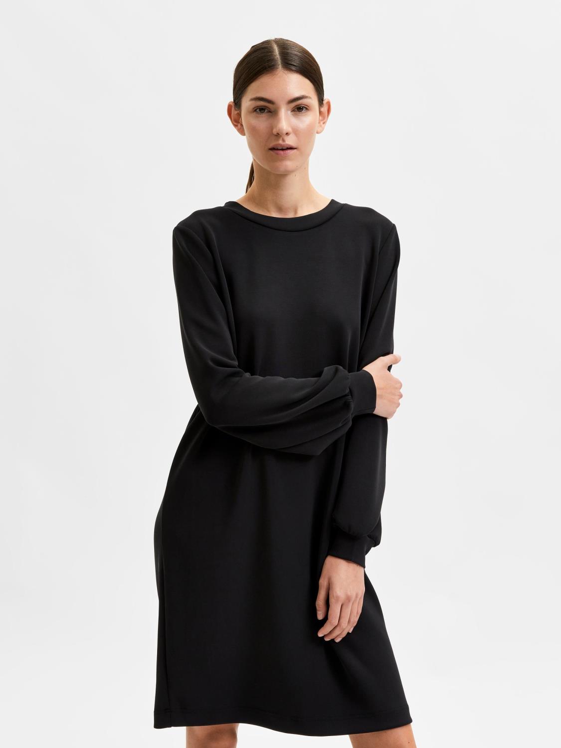 SLFTENNY LS O-NECK SWEAT DRESS Black