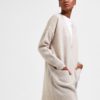 SLFLULU new ls knit long cardigan Birch