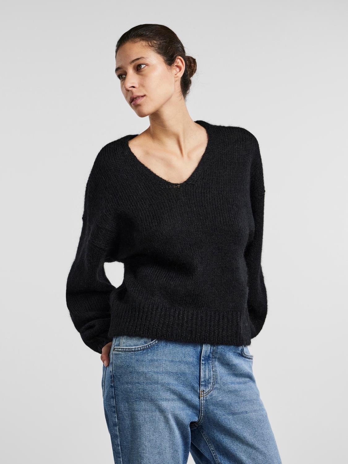 YASLIVI ls knit pullover Black