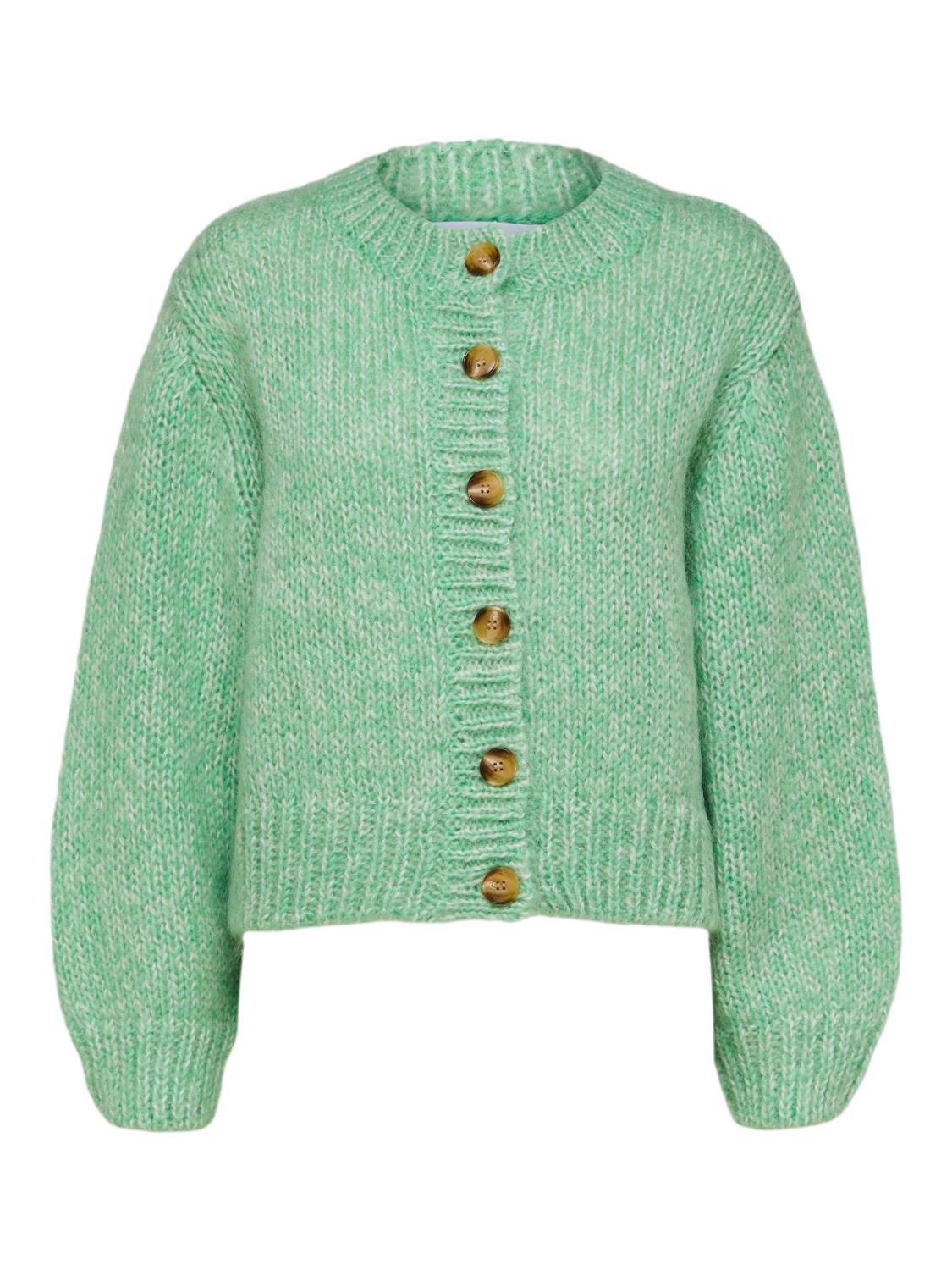 SLFSUANNE new ls knit short cardigan Green