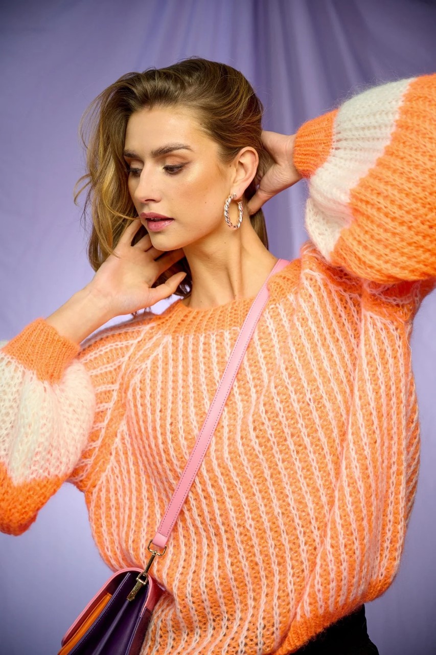 Liana knit sweater Orange