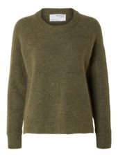 SLFLULU ls knit o-neck Green