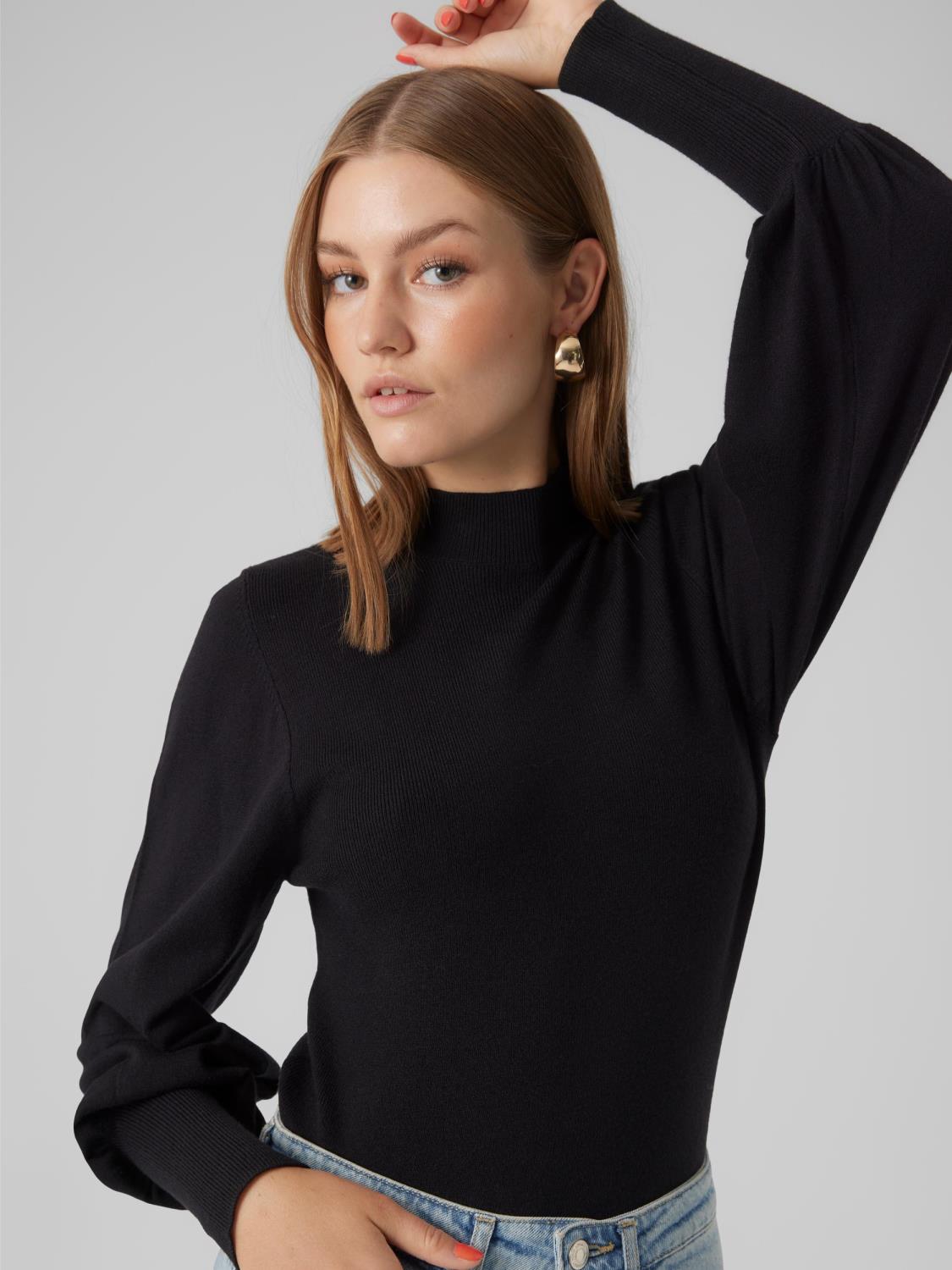 VMHOLLYKARISPUFF ls highneck Black