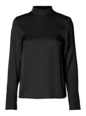 SLFIVY ls satin top Black
