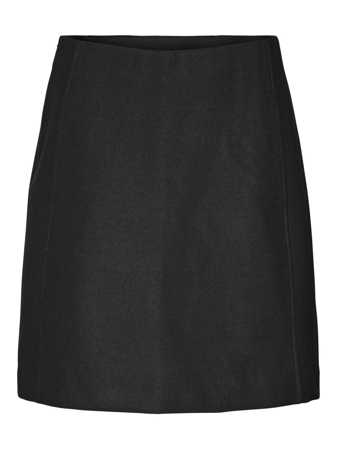 VMFORTUNEALLISON hw short skirt Dark grey