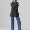 VMELLINOR ls o-neck long pullover Grey