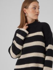 VMHILDA ls highneck pullover Black