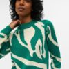 OBJRAY l/s knit pullover Green