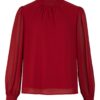 OBJMILA l/s high neck top Red