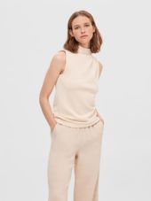 SLFFENJA sl neck top Creme