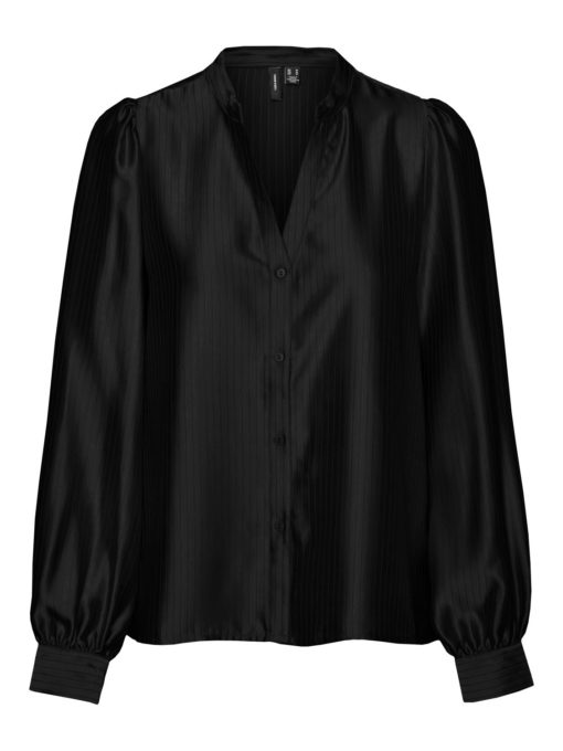 VMNADIA l/s shirt Black