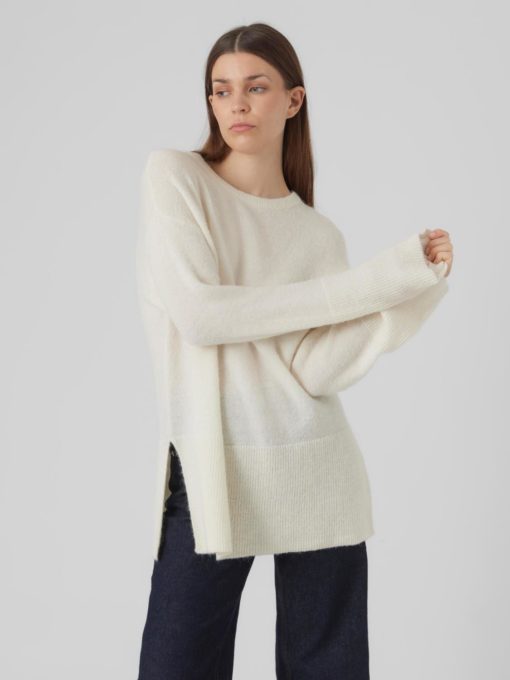 VMPALMA ls oversize o-neck pullover White