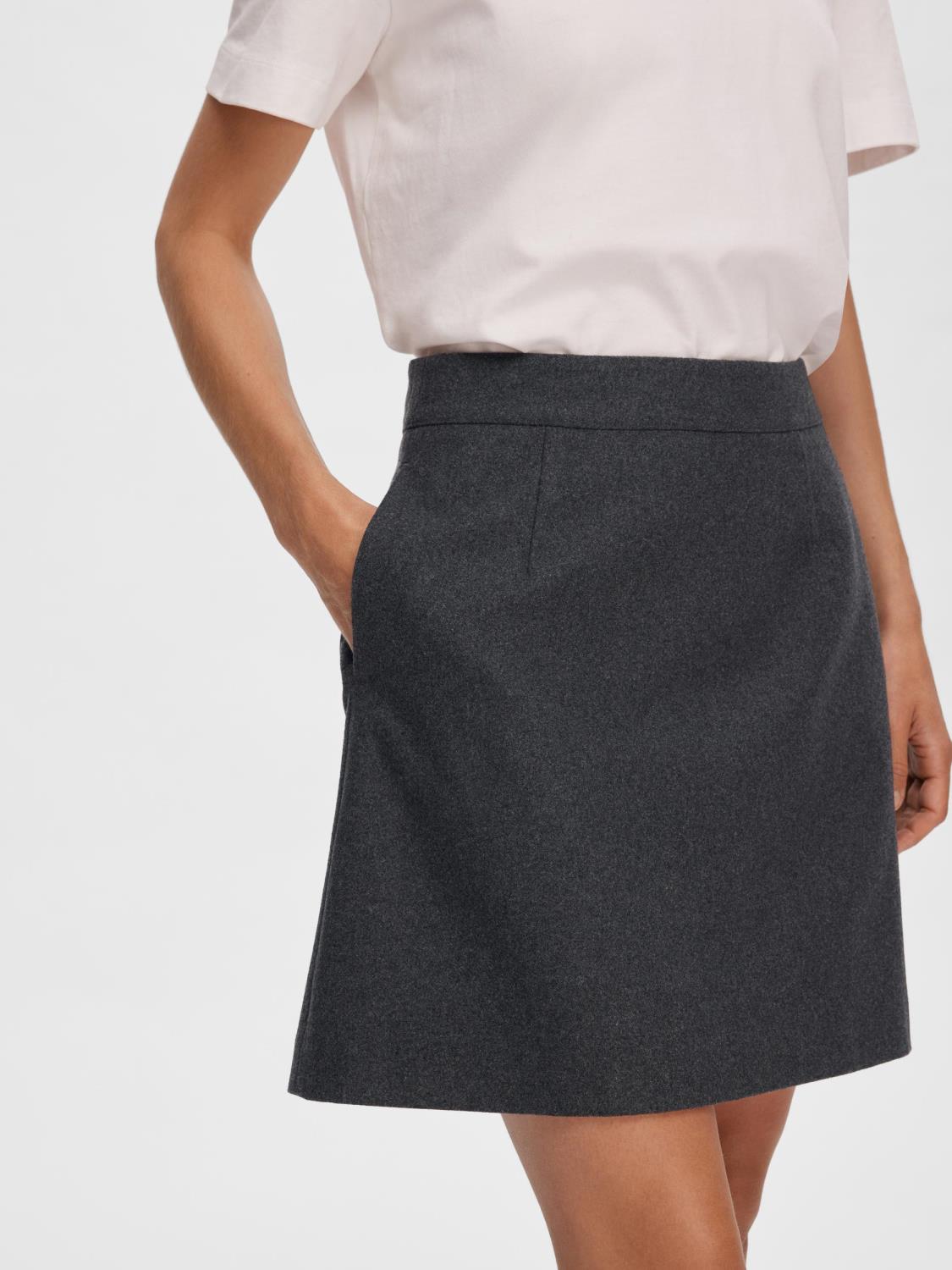 SLFMERCY-ULA hw mini wool skirt