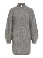 OBJNETE rib l/s zip dress