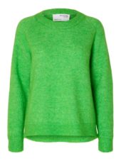SLFLULU ls knit o-neck Classic Green
