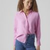 VMQUEENY ls oversize shirt Pink