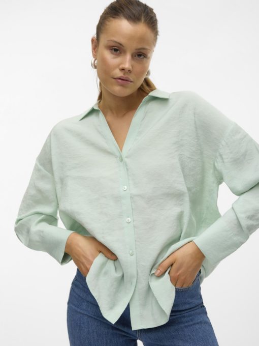 VMQUEENY ls oversize shirt Mint