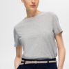 SLFMYESSENTIAL ss o-neck tee Grey