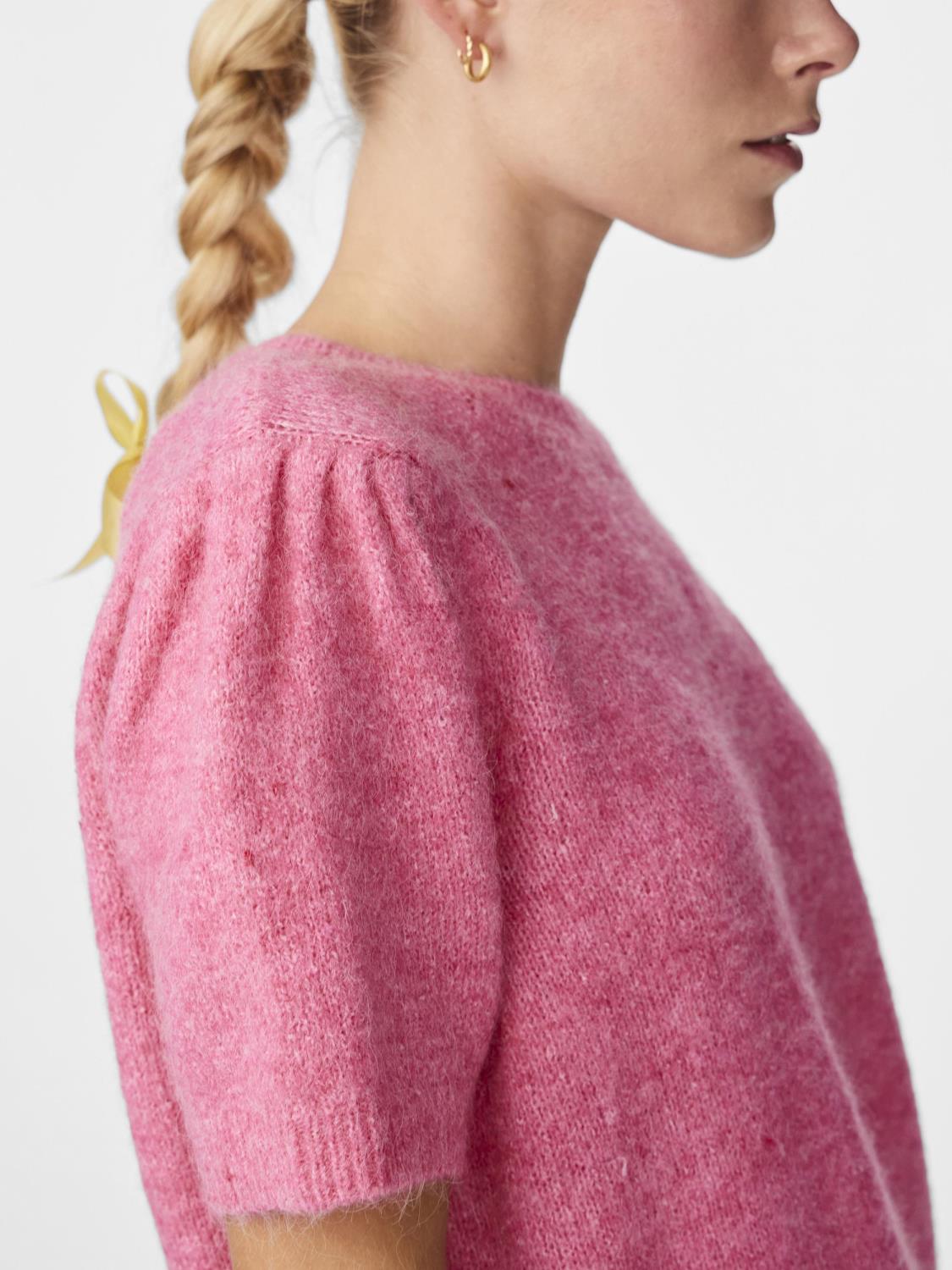 YASANNE ss knit pullover Pink