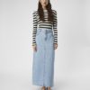 OBJELLEN mw long denim skirt