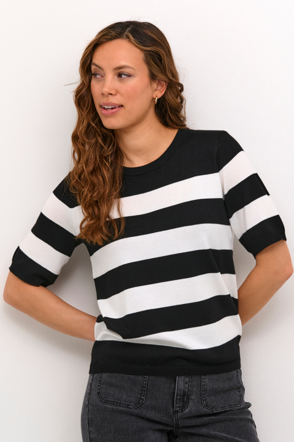 KAlizza striped knit Black