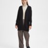 SLFLULU new ls knit long cardigan Black