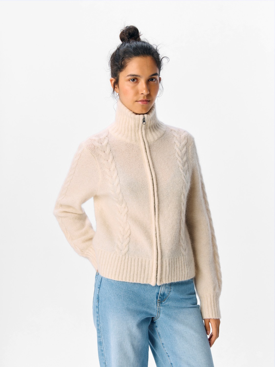 OBJNETE lo knit cardigan Sandshell