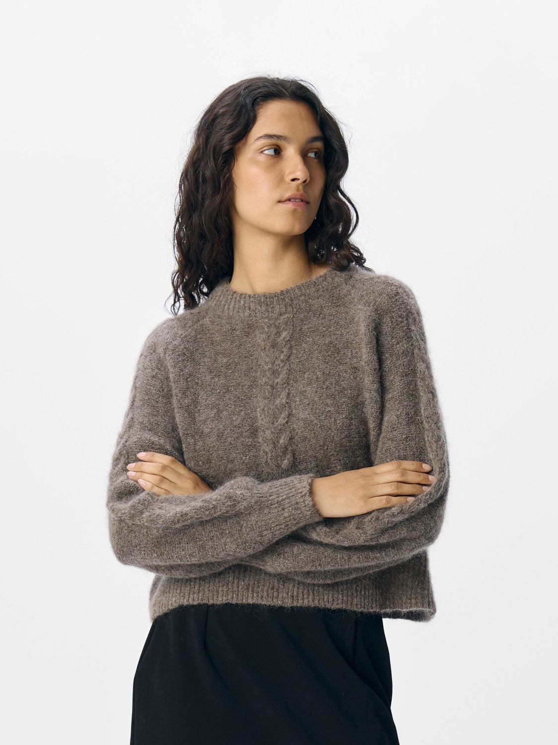 OBJNETE lo knit pullover Morel
