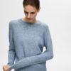 SLFLULU ls knit o-neck Blue