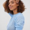 VMTALLIN SS knit top Blue Bell