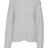 VMPURDIE ls o-neck knit cardigan Grey