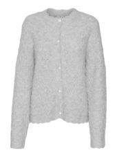 VMPURDIE ls o-neck knit cardigan Grey