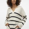 VMLUNA ls v-neck long pullover Birch