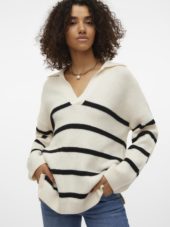 VMLUNA ls v-neck long pullover Birch