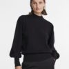 YASFONNY ls knit pullover Black