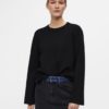 OBJREYNARD square sleeve o-neck Black