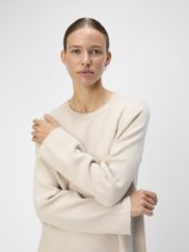 OBJREYNARD square sleeve o-neck Sand