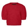 VMNOVAH ss o-neck puff pullover Red