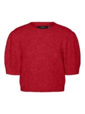 VMNOVAH ss o-neck puff pullover Red