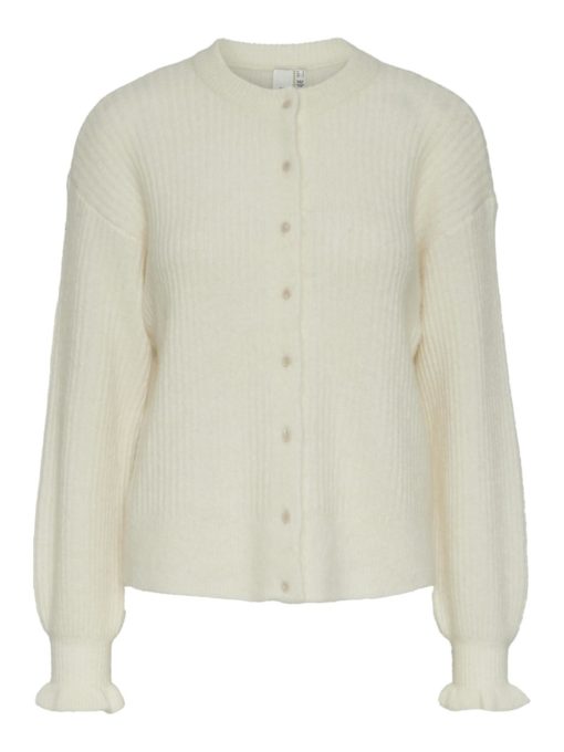 YASCUDDIE ls knit cardigan Birch