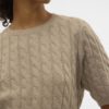 VMLORELLA 2/4 crew neck knit top Portabella