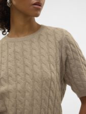 VMLORELLA 2/4 crew neck knit top Portabella